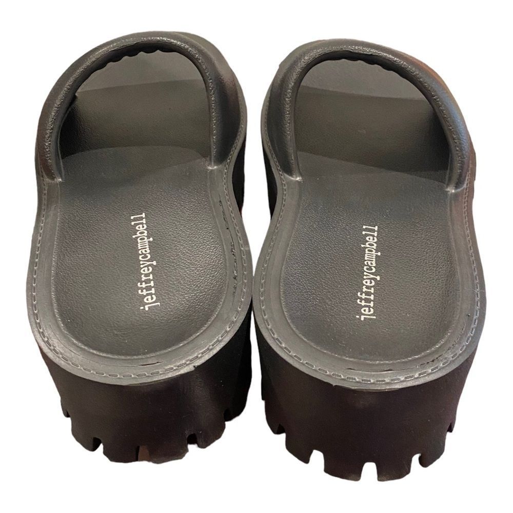 JEFFREY CAMPBELL Women's Summertime Black Slide Sandals NEW 6 7 8 9 10 - Picture 5 of 7